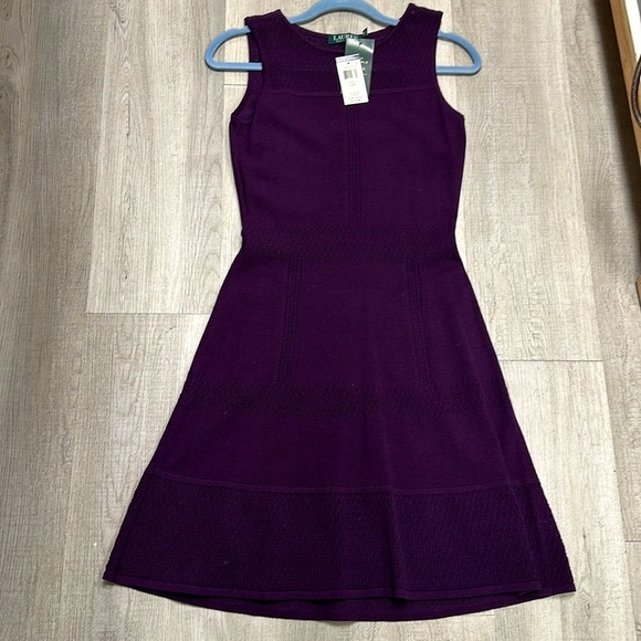 Lauren Ralph Lauren Sleeveless Knit Fit & Flare Size Small NWT - Picture 3 of 10